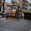 Cedimento stradale in Via Verdi