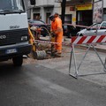 Cedimento stradale in Via Verdi