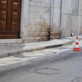 Pendio San Lorenzo chiusa per olio sulla strada