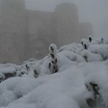 Neve e turisti: lo spettacolo magico di Castel del Monte