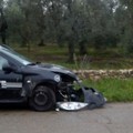 Strada scivolosa, "metronotte" 42enne ferito