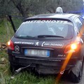 Strada scivolosa, "metronotte" 42enne ferito