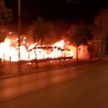 Giostra in fiamme a Largo Torneo ad Andria