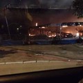 Giostra in fiamme a Largo Torneo ad Andria
