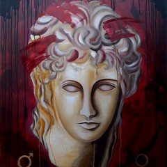 Francesca Mansi Lanima di Tiresia Tecnica mista su tela x