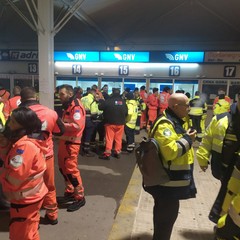 i volontari di Andria nella colonna mobile pugliese