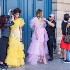 Paris Fashion Shooting Staff tecnico Angela Scamarcio Matteo Difrancesco Nadia Sinisi