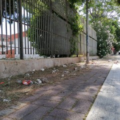 incuria e degrado in via Giotto