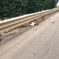 incidente sulla strada tangenziale