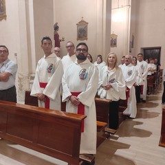 Cerimonia della vestizione di tre nuovi soci della Pia Associazione Crociferi