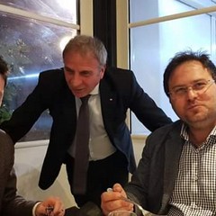 da sx Andrea Caroppo, Giovanni Biancofiore e Antonio Campana