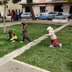 pulizia di piazza SS. Trinità