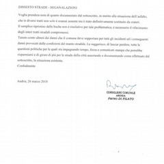situazione strade cittadine