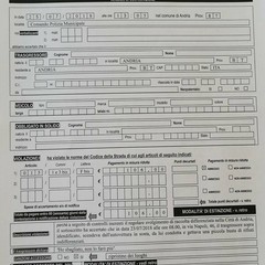verbale della Polizia Municipale