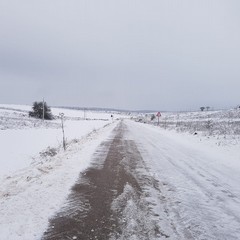 neve nella zona di Castel del Monte
