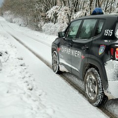 neve nella zona di Castel del Monte