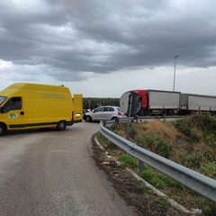 Incidente sulla strada tangenziale, nei pressi dello svincolo per l'A/14