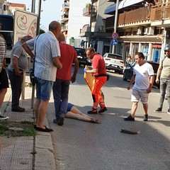 donna investita in via Puccini