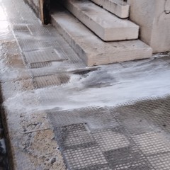 sanificazione straordinaria effettuata sul perimetro dell'ospedale "Bonomo"