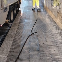 sanificazione straordinaria effettuata sul perimetro dell'ospedale "Bonomo"