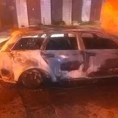 incendio autovettura piazza Sant'Agostino