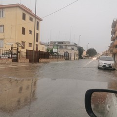 Piogge e temporali: tromba d'aria e strade allagate ad Andria