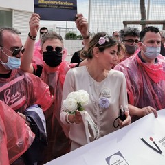 protesta delegazione fotografi andriesi