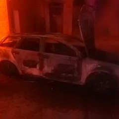 incendio autovettura piazza Sant'Agostino