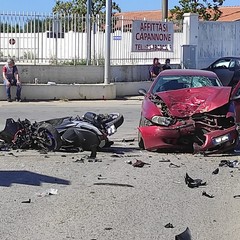 Incidente stradale su via Canosa