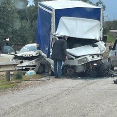 incidente stradale, traffico interrotto sull'Andria Bisceglie