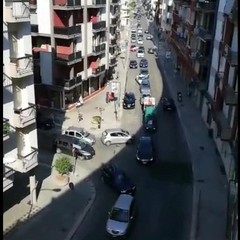 ingorghi su viale Venezia Giulia nei pressi della stazione Bari nord