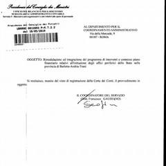 Il provvedimento di Palazzo Chigi che ha sbloccato i fondi