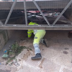 lavori di pulizia e bonifica al quartiere dell'Altomare