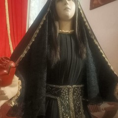 Volto dell'Addolorata dopo il restauro