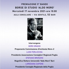 ALDO MORO LOCANDINA BORSE DI STUDIO
