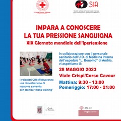 Andria Locandina Giornata mondiale ipertensione domenica maggio