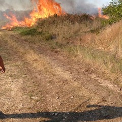 incendio a Castel del Monte