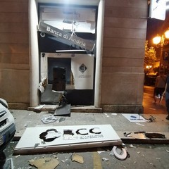 Esplosione alla BCC di Andria in viale Don Sturzo