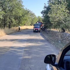 incendio in contrada Sant'Agostino