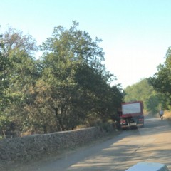 incendio in contrada Sant'Agostino