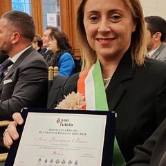 Il sindaco di Andria, Giovanna Bruno premiato "Eccellenza d'Italia 2024"