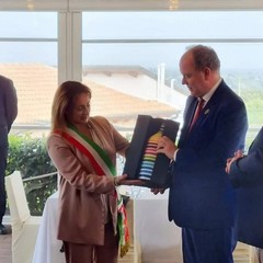 La Sindaca Bruno con il Principe Alberto II di Monaco