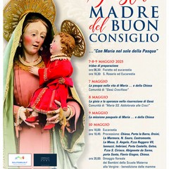 locandina festa della Madre del Buon Consiglio