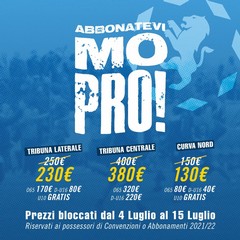 campagna riservata agli abbonati della scorsa stagione