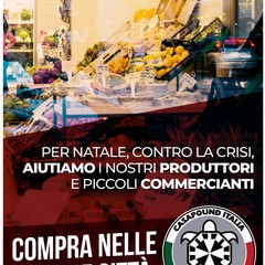 CasaPound ad Andria: “A Natale sostieni i commercianti della nostra città!”