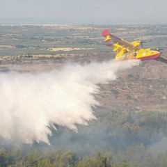 incendio a Castel del Monte