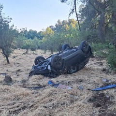 Incidente auto moto a Castel del Monte: tre feriti