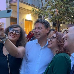 Tanta gente ad Andria per l'ex premier Giuseppe Conte