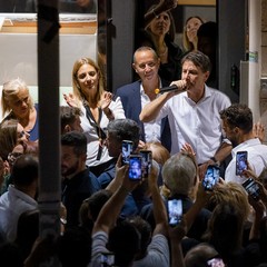 Tanta gente ad Andria per l'ex premier Giuseppe Conte