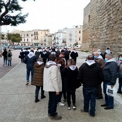 Manifestazione dell'Acli Puglia con Gianluigi Cesari e Franco Sellitri, storico dirigente aclista di Andria